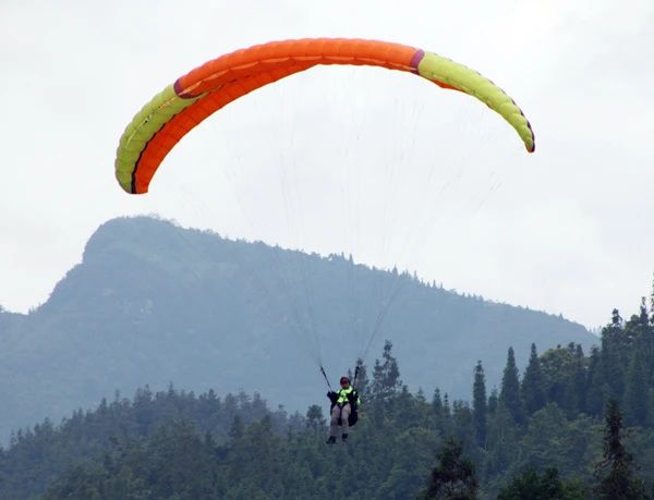 Có 30 thành viên của Câu lạc bộ Dù lượn Vietwings Hà Nội tham gia biểu diễn.