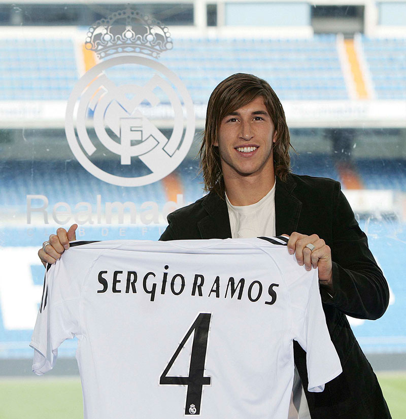 Ramos trong ngày ra mắt ở Real Madrid. Ramos trong ngày ra mắt ở Real Madrid.
