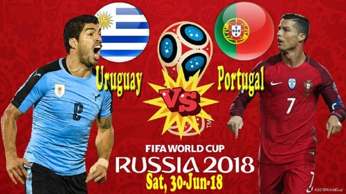 Luis Suarez và Ronaldo là tâm điểm Uruguay vs Bồ Đào Nha.
