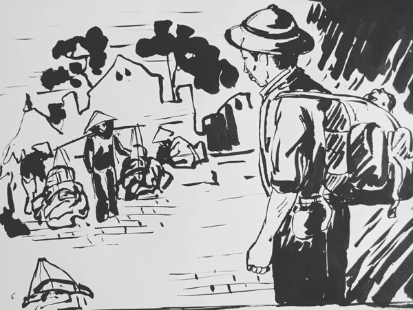 Minh họa của Huy Thiệp, Trường Cao đẳng Cộng đồng Lào Cai.