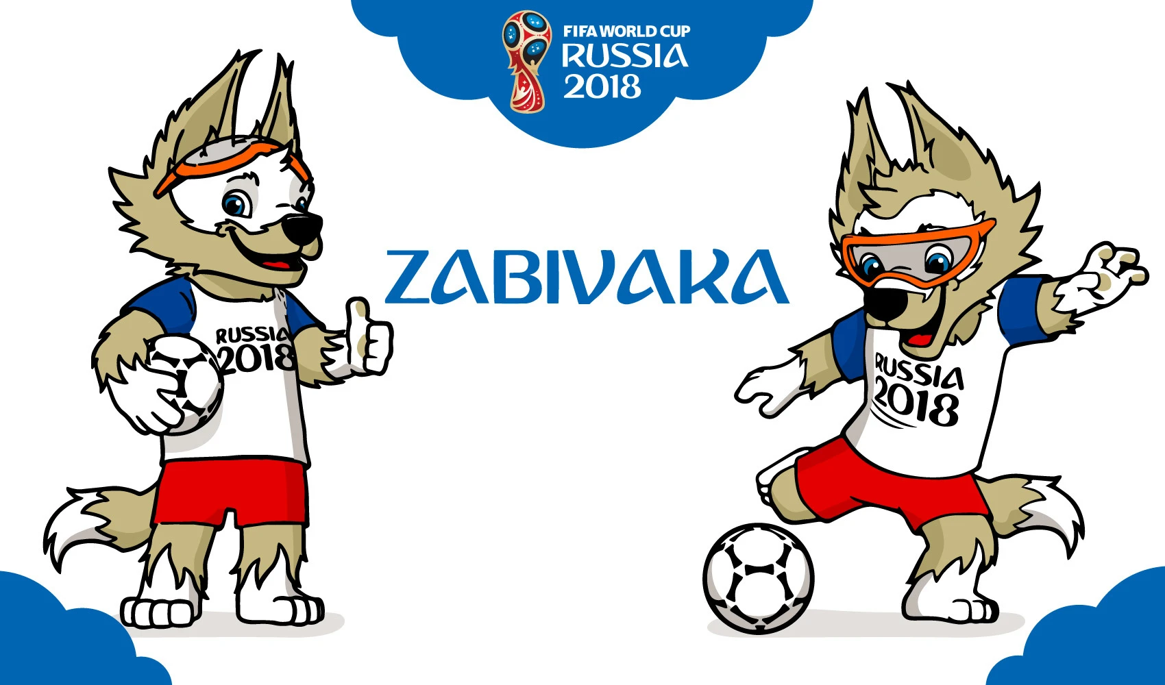 Sói Zabivaka - Linh vật chính thức của World Cup 2018. Sói Zabivaka - Linh vật chính thức của World Cup 2018.