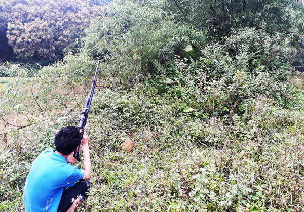 Sử dụng súng bắn bi sắt tiềm ẩn nhiều nguy hiểm. Sử dụng súng bắn bi sắt tiềm ẩn nhiều nguy hiểm.