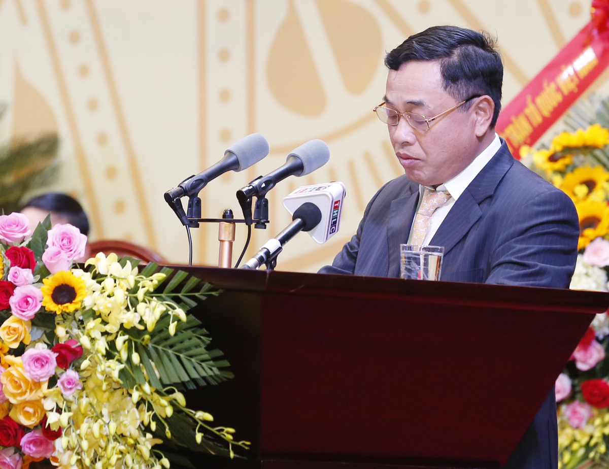 Đồng chí Đỗ Trường Giang tham luận tại Đại hội. Đồng chí Đỗ Trường Giang tham luận tại Đại hội.