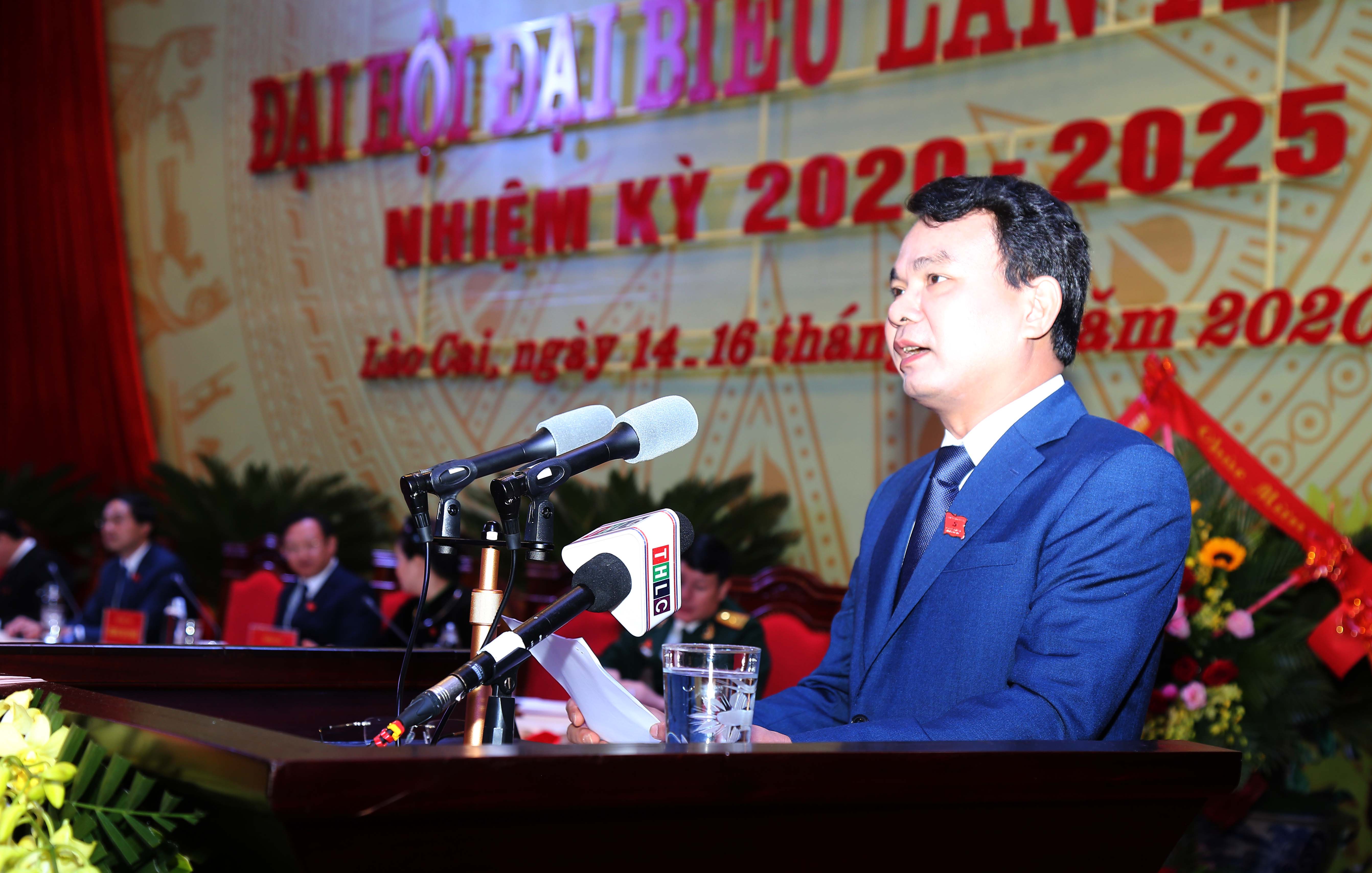 Bí thư Tỉnh ủy Đặng Xuân Phong phát biểu bế mạc Đại hội.