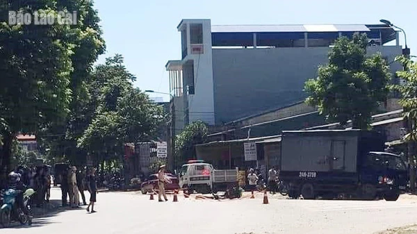 Hiện trường vụ tai nạn.