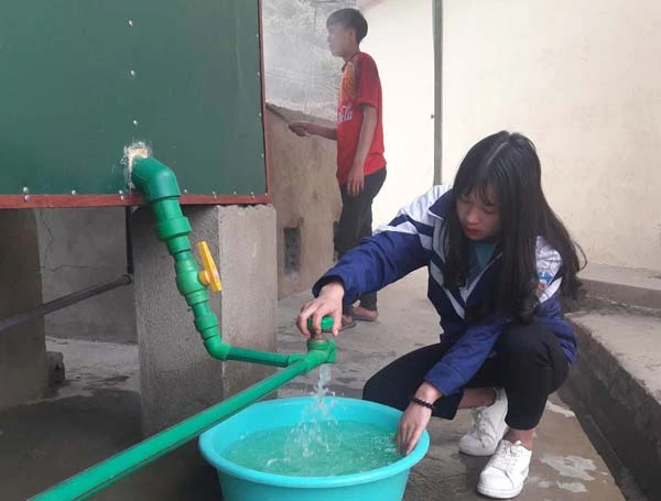 Học sinh có nước nóng sử dụng 24/24 giờ.