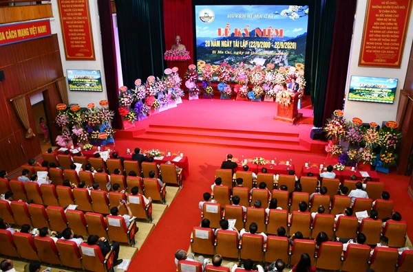 Toàn cảnh lễ kỷ niệm.