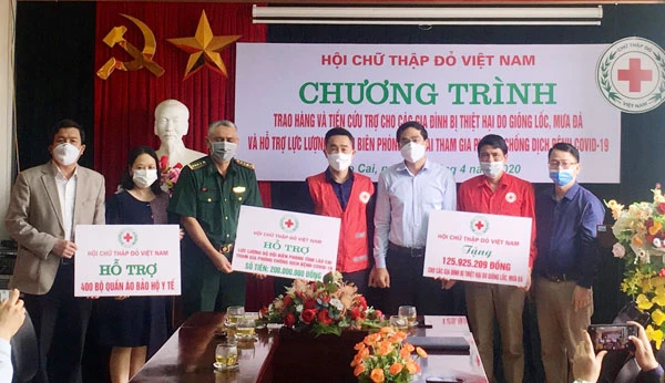 Lào Cai nhận sự hỗ trợ của Trung ương Hội Chữ thập đỏ Việt Nam