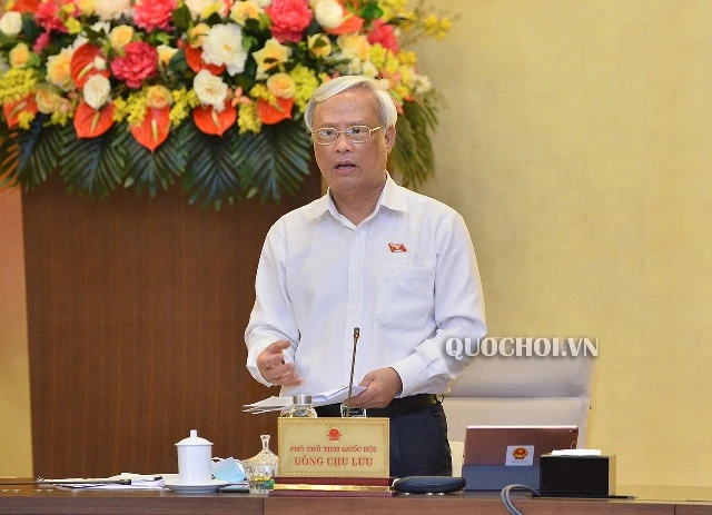 Phó Chủ tịch Quốc hội Uông Chu Lưu phát biểu kết luận.