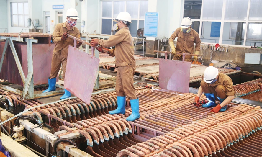 Sản lượng sản phẩm đồng Katốt tăng cao so với cùng kỳ năm trước.