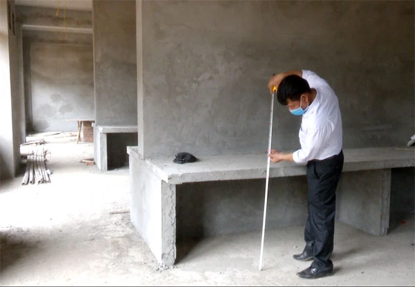 Hạng mục hội trường đa năng, nhà thực hành và bếp ăn bước vào giai đoạn hoàn thiện.