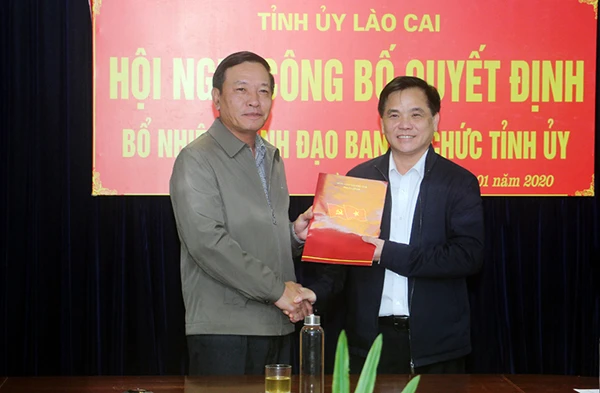 Đồng chí Lê Quang Minh được bổ nhiệm chức vụ Phó trưởng Ban Tổ chức Tỉnh ủy ảnh 1
