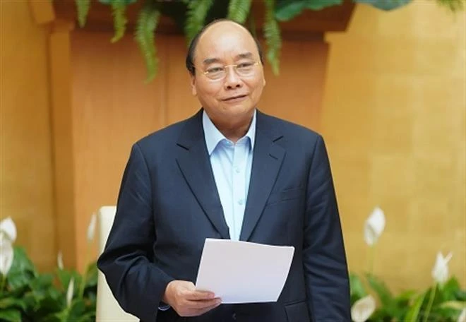 Thủ tướng Chính phủ Nguyễn Xuân Phúc phát biểu tại Hội nghị.