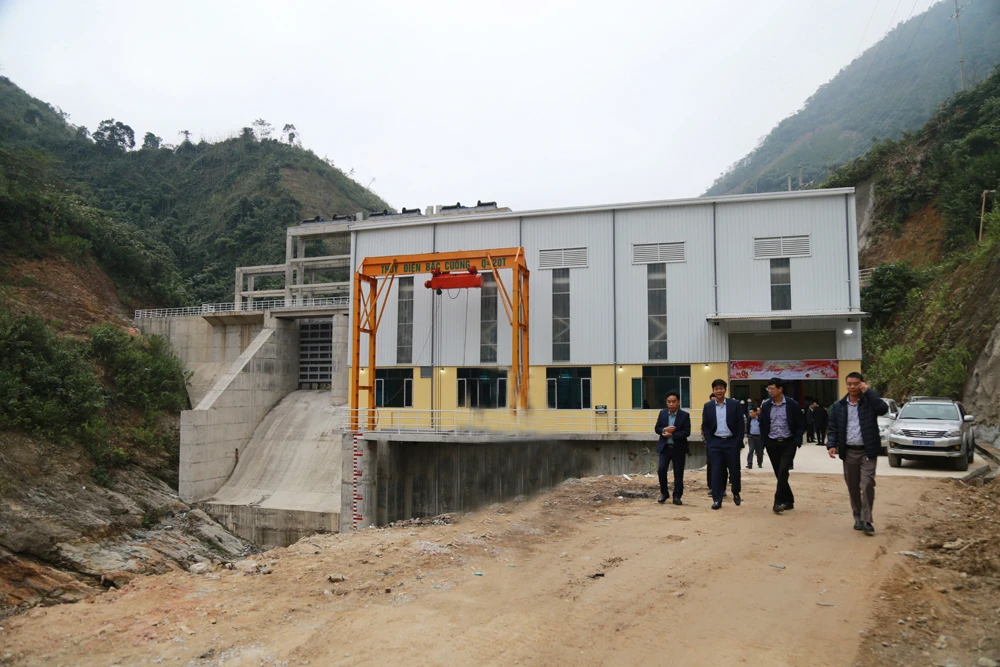 Toàn cảnh Nhà máy Thủy điện Bắc Cuông.