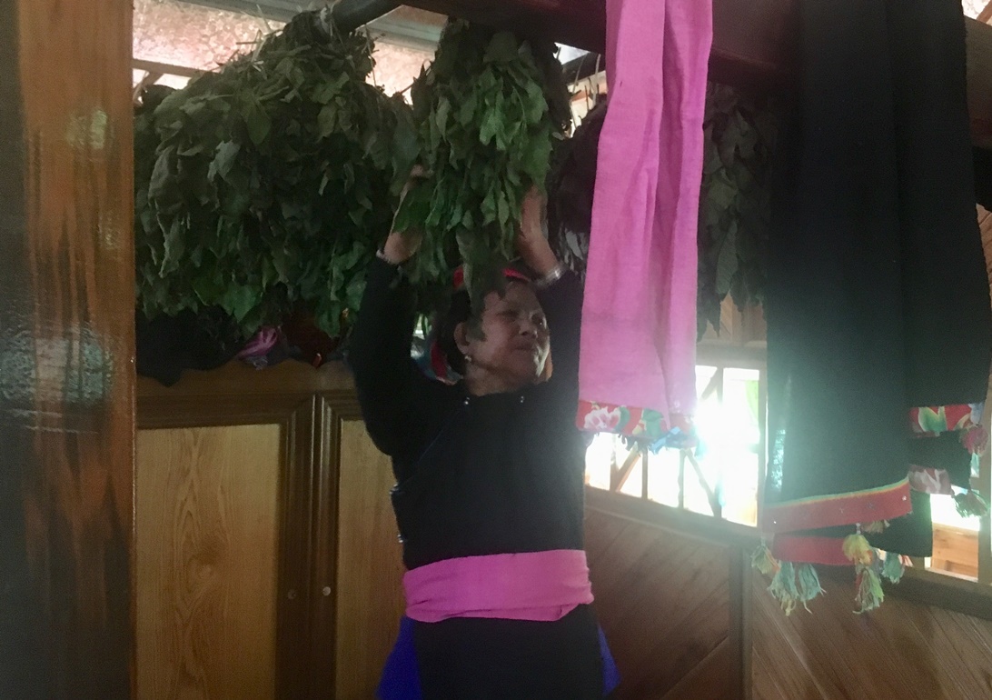 Ngôi nhà sàn của người Tày là không gian độc đáo, rộng rãi để tổ chức Đại pang. Bà con, hàng xóm cùng quây quần để lắng nghe thầy hát. Bà con cùng hỗ trợ, giúp đỡ gia đình chuẩn bị mâm cỗ và các linh vật, đồ dùng dâng trong ngày lễ. “Bóc va” được tổng hợp từ nhiều loại lá cây và treo thành một gian. Trong nghi lễ đây là cỏ để nuôi ngựa, nuôi rồng gửi cho các Quan các Tào. Những quả trứng được sơn màu dùng để trang trí trong đại lễ. Thứ quan trọng trong đại lễ là cỗ hoa. Cỗ hoa được đặt ngay gian giữa nhà, được trang trí từ măng, rau, củ mài, củ từ, trứng… Rót rượu để mời các Quan, các Tào xuống chứng giám. Đầu tiên, các thầy sẽ múa quanh cỗ hoa để “tỏn tang”, tức là phát đường cho Quan Tào ở Mường Trời xuống chứng giám đại lễ. Đội nhạc hỗ trợ trong đại lễ. Bà Hoàng Thị Lả hát mời quan. Các thầy sẽ hát, múa như vậy trong thời gian 3 ngày 2 đêm cho đến khi đón được quan xuống chứng giám và nâng cấp sắc cho bà. Ngôi nhà sàn của người Tày là không gian độc đáo, rộng rãi để tổ chức Đại pang. Bà con, hàng xóm cùng quây quần để lắng nghe thầy hát. Bà con cùng hỗ trợ, giúp đỡ gia đình chuẩn bị mâm cỗ và các linh vật, đồ dùng dâng trong ngày lễ. “Bóc va” được tổng hợp từ nhiều loại lá cây và treo thành một gian. Trong nghi lễ đây là cỏ để nuôi ngựa, nuôi rồng gửi cho các Quan các Tào. Những quả trứng được sơn màu dùng để trang trí trong đại lễ. Thứ quan trọng trong đại lễ là cỗ hoa. Cỗ hoa được đặt ngay gian giữa nhà, được trang trí từ măng, rau, củ mài, củ từ, trứng… Rót rượu để mời các Quan, các Tào xuống chứng giám. Đầu tiên, các thầy sẽ múa quanh cỗ hoa để “tỏn tang”, tức là phát đường cho Quan Tào ở Mường Trời xuống chứng giám đại lễ. Đội nhạc hỗ trợ trong đại lễ. Bà Hoàng Thị Lả hát mời quan. Các thầy sẽ hát, múa như vậy trong thời gian 3 ngày 2 đêm cho đến khi đón được quan xuống chứng giám và nâng cấp sắc cho bà.