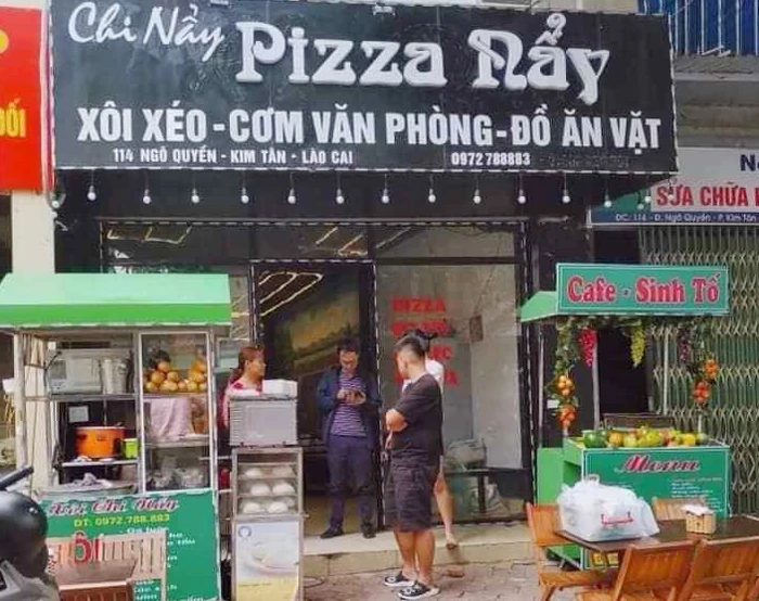 Cơ sở bán xôi Chi Nẩy.