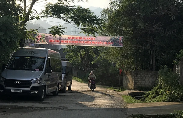 Băng zôn được treo ngay lối vào xã Na Hối giúp khách du lịch dễ dàng tìm thấy các vườn mận. Hàng loạt phương tiện xếp hàng dài bên ngoài vườn mận. Du khách tấp nập đến tham quan, trải nghiệm tại vườn mận ở thôn Na Áng A, xã Na Hối. Du khách tự hái và thưởng thức những quả mận giòn, thơm với giá 50 nghìn đồng/kg. Thoải mái tham quan, chụp ảnh miễn phí. Mận Tam hoa Bắc Hà hiện đang vào thời điểm chính vụ. Du khách mua mận Tam hoa về làm quà.