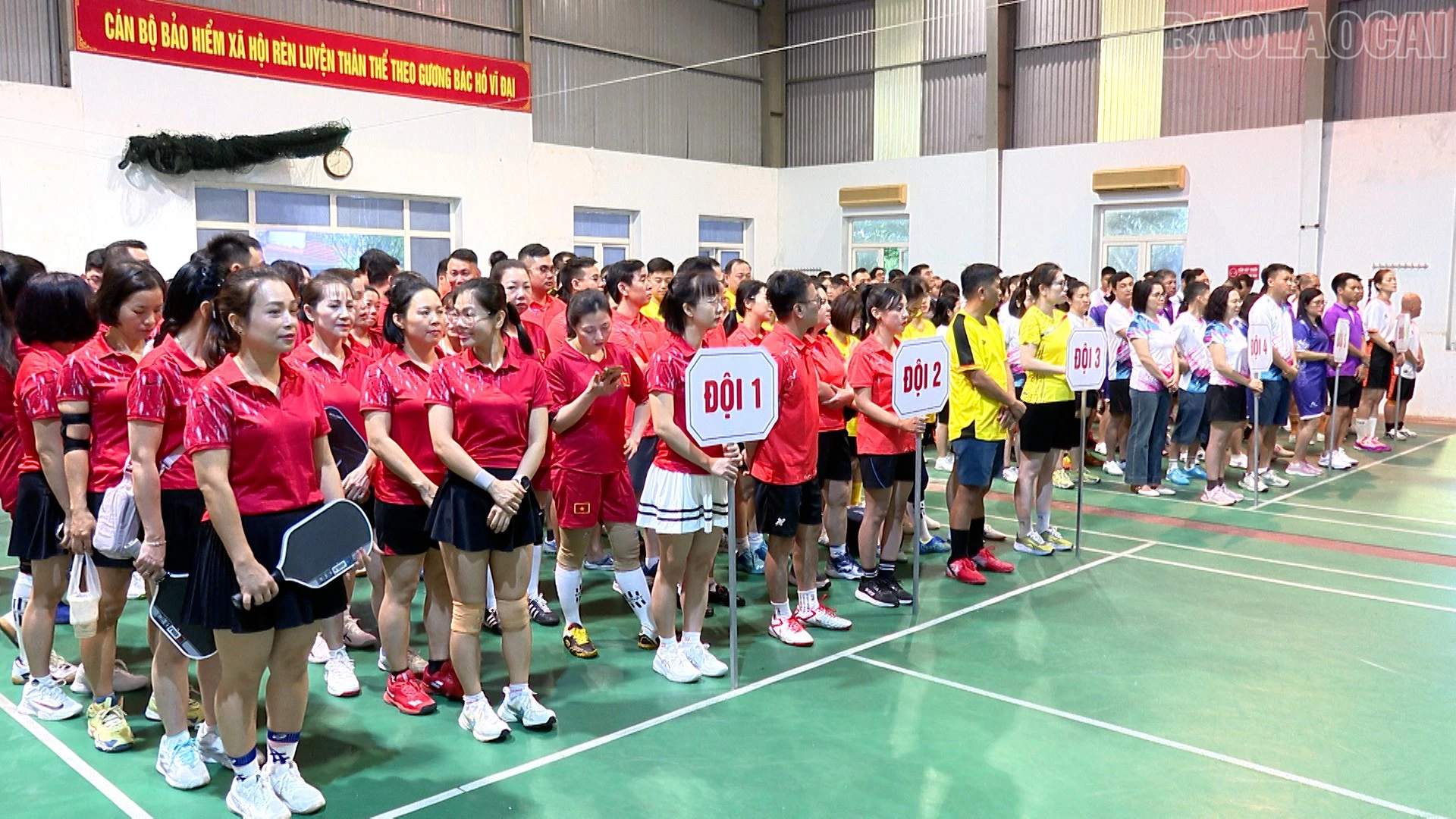 Đông đảo vận động viên tham gia hội thi.