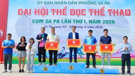 Phường Sa Pa nhất toàn đoàn Đại hội Thể dục thể thao cụm Sa Pa