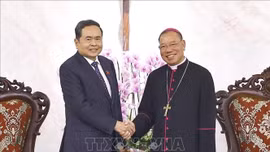 Chủ tịch Quốc hội Trần Thanh Mẫn chúc mừng Tổng Giáo phận Hà Nội dịp Lễ Phục sinh 2026