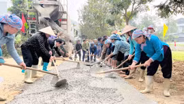 Xã Cốc San phát động ra quân làm đường giao thông nông thôn