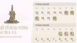 Bộ Nội vụ: Không chủ trương hoán đổi nghỉ lễ trong tháng 4