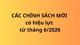 Hàng loạt chính sách, quy định mới có hiệu lực từ tháng 6/2026
