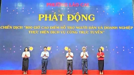 Phường Lào Cai phát động chiến dịch “800 giờ cao điểm hỗ trợ người dân và doanh nghiệp thực hiện dịch vụ công trực tuyến”