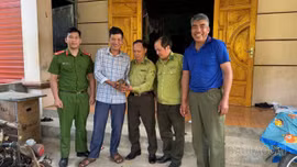 Người dân tự nguyện giao nộp động vật rừng cho cơ quan chức năng