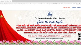 Lào Cai: Tổ chức cuộc thi trực tuyến tìm hiểu về Nhà nước, pháp luật