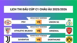 Khởi tranh Cúp C1 châu Âu 2025/2026: Arsenal, Real Madrid ra sân