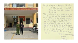 Công an xã Thượng Hà trao trả tài sản đánh rơi cho công dân