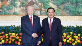 Tổng Bí thư Tô Lâm hội kiến Samdech Techo Hun Sen