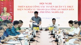 Phường Nghĩa Lộ: Dự kiến 38 công dân tham gia nghĩa vụ quân sự năm 2026