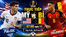 TRỰC TIẾP bóng đá Mỹ vs Bỉ (07h00 ngày 7/7): Pulisic đối đầu Tielemans