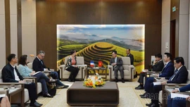 Phó Chủ tịch UBND tỉnh Nguyễn Thành Sinh tiếp xã giao Đoàn công tác Nouvelle-Aquitaine (Pháp)