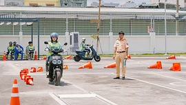 Đề xuất thi bằng lái xe máy thêm sa hình tăng độ khó