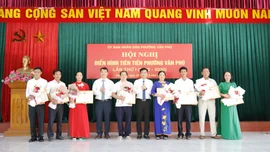 Phường Văn Phú: Khen thưởng 23 tập thể, cá nhân điển hình tiên tiến