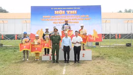 Phường Yên Bái đoạt giải Nhất Hội thi nghiệp vụ phòng cháy, chữa cháy và cứu nạn, cứu hộ cụm thi số 1