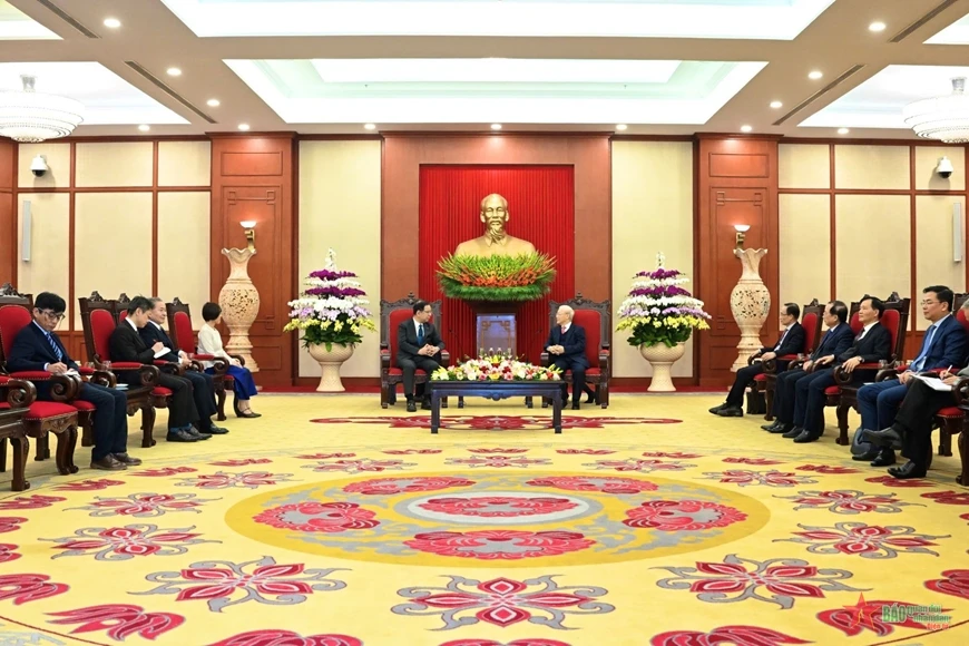 Quang cảnh buổi tiếp.