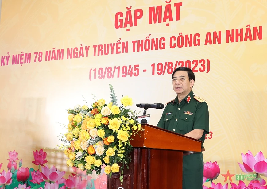 Đại tướng Phan Văn Giang chúc mừng lực lượng Công an nhân dân nhân dịp kỷ niệm 78 năm Ngày truyền thống.