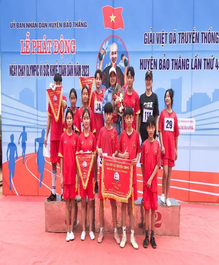 Đạt giải Nhất toàn đoàn Giải chạy Việt Dã huyện Bảo Thắng lần thứ 43.