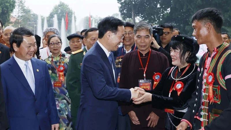 Chủ tịch nước gặp mặt đại biểu Người có uy tín trong đồng bào dân tộc thiểu số năm 2023.