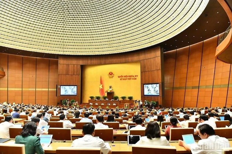 Quang cảnh phiên họp sáng 29/5.