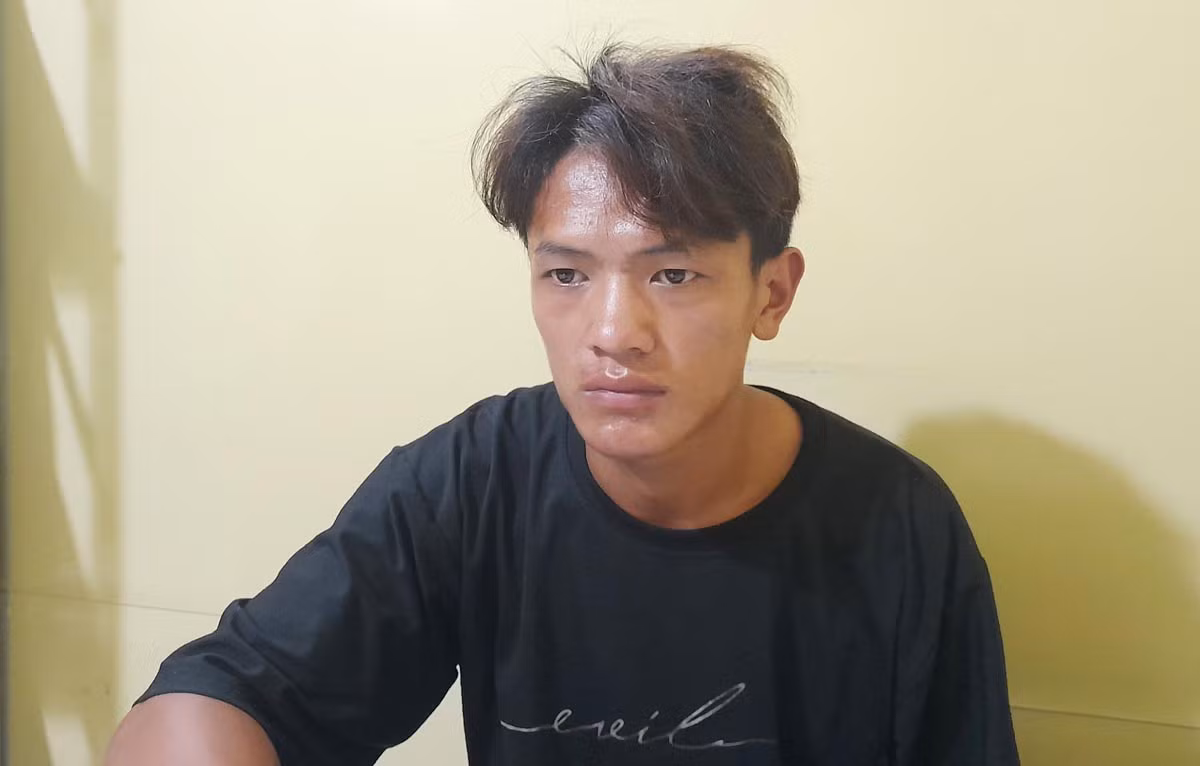 Đối tượng Lồ A Vàng tại cơ quan Công an.jpg