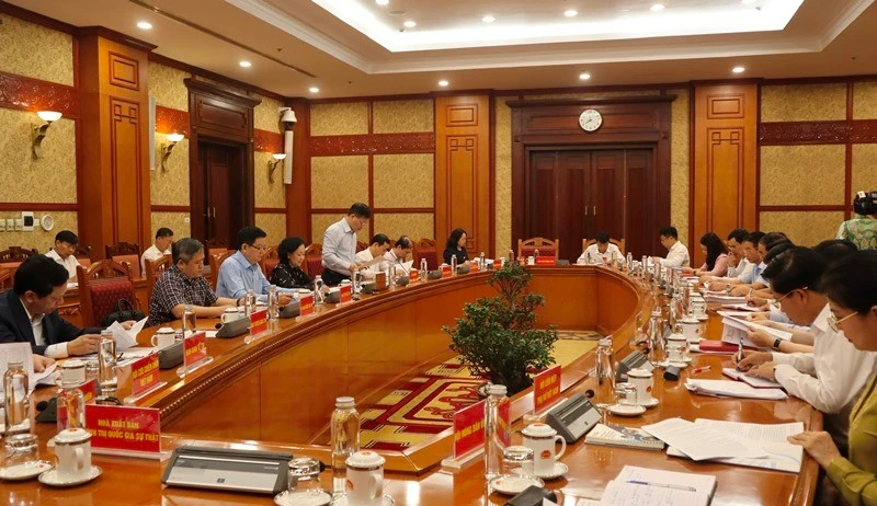 Quang cảnh hội nghị giao ban.