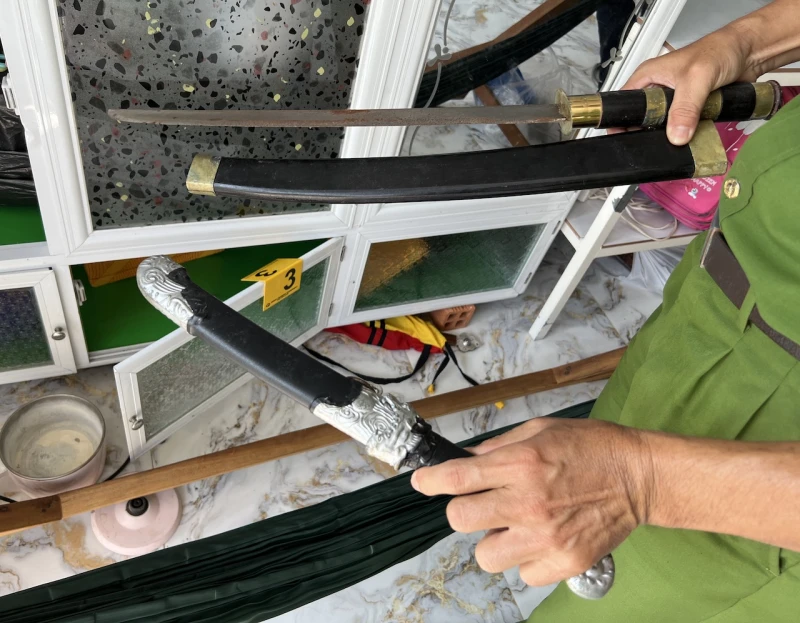 Hung khí được thu giữ.