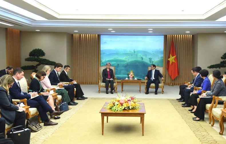 Quang cảnh buổi tiếp.