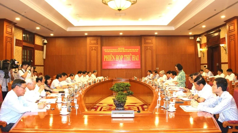 Phiên họp thứ 2 Ban Chỉ đạo Tổng kết một số vấn đề lý luận và thực tiễn về công cuộc đổi mới theo định hướng xã hội chủ nghĩa trong 40 năm qua ở Việt Nam.