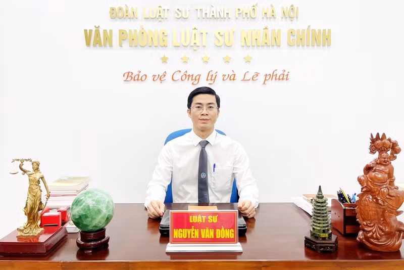 Luật sư Nguyễn Văn Đồng, Văn phòng Luật sư Nhân Chính, Đoàn Luật sư thành phố Hà Nội.